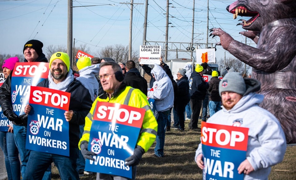 Big food processor, Archer-Daniels-Midland, forces Teamsters to strike