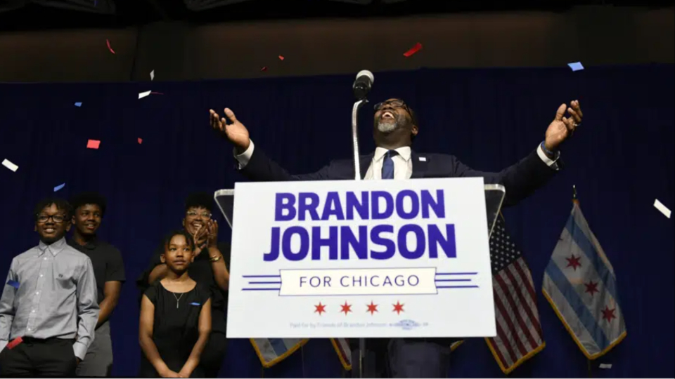 Progressive coalition brings Brandon Johnson across the finish line in Chicago