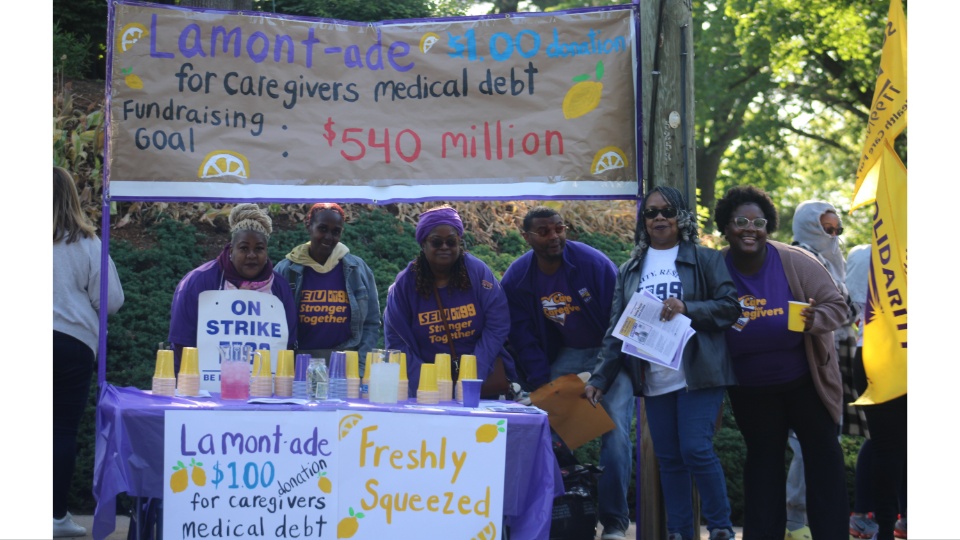 1,700 Connecticut caregivers facing poverty go on strike at six group homes