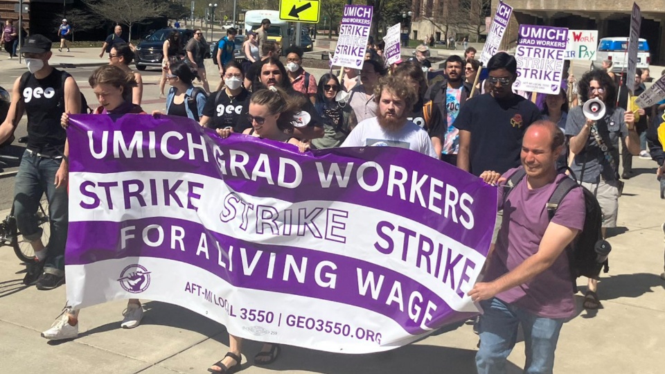 Michigan grad students fighting for living wages