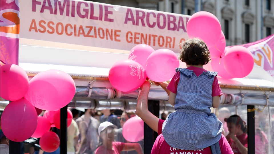 Italy’s queers defiantly march against fascist government’s attack on same-sex parents