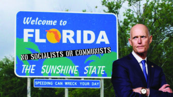 Fascist tactics: Rick Scott tells socialists and communists they’re not welcome in Florida