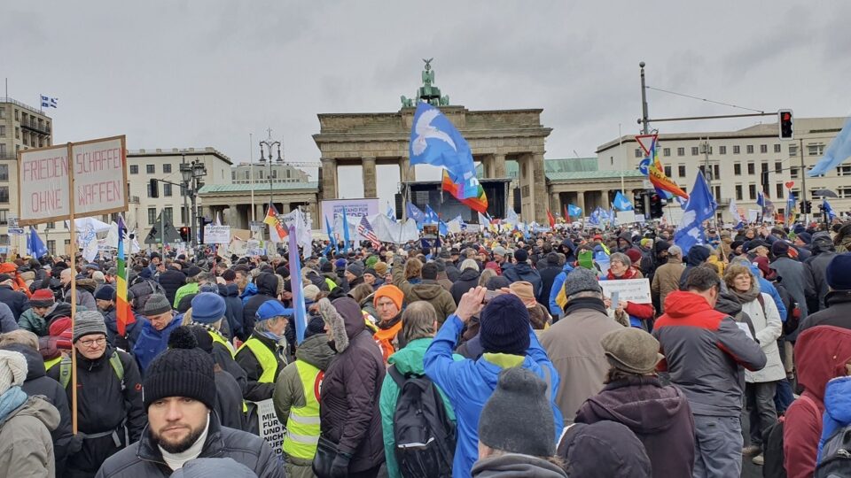 In Berlin, sports, parties and griddle cakes yield to concern about war