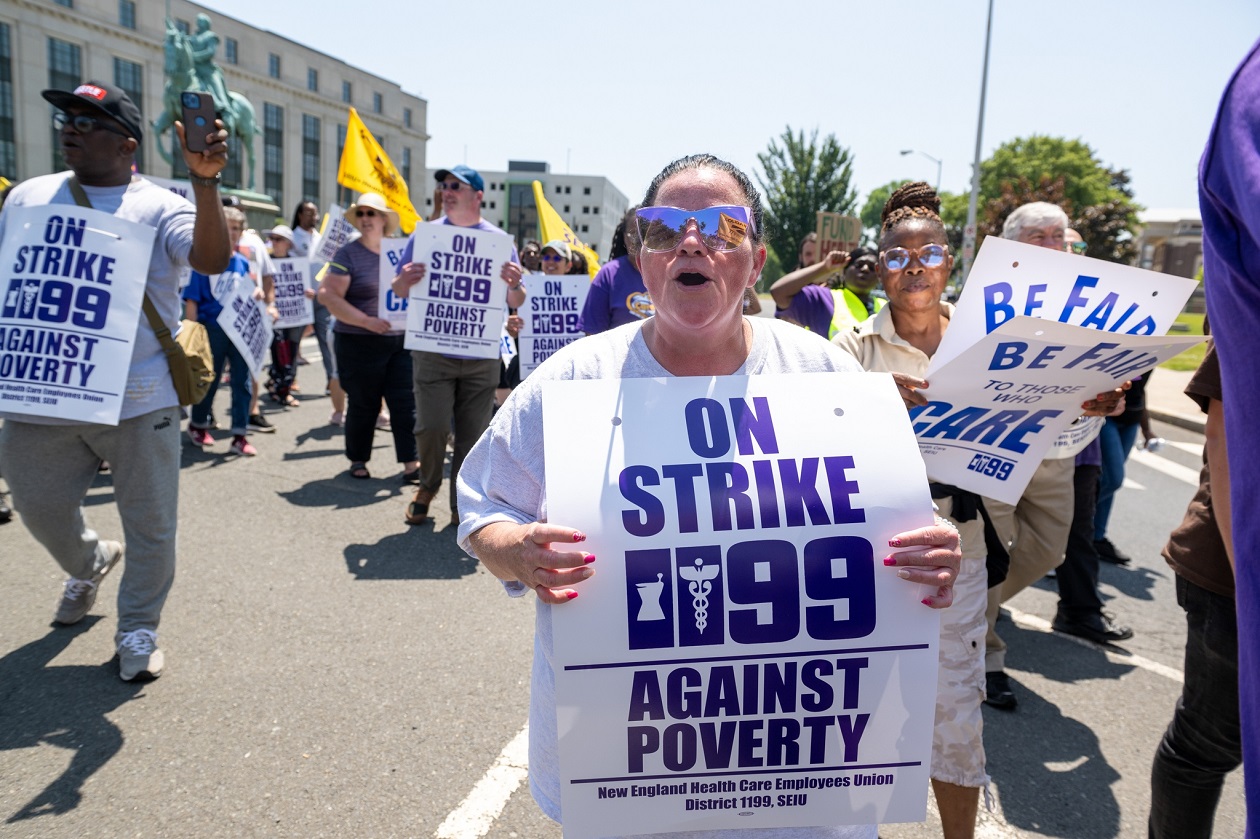 Connecticut caregivers strike attracts national support to end poverty wages