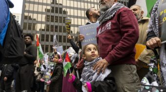 Giant multi-national protest in Chicago in solidarity with Palestine