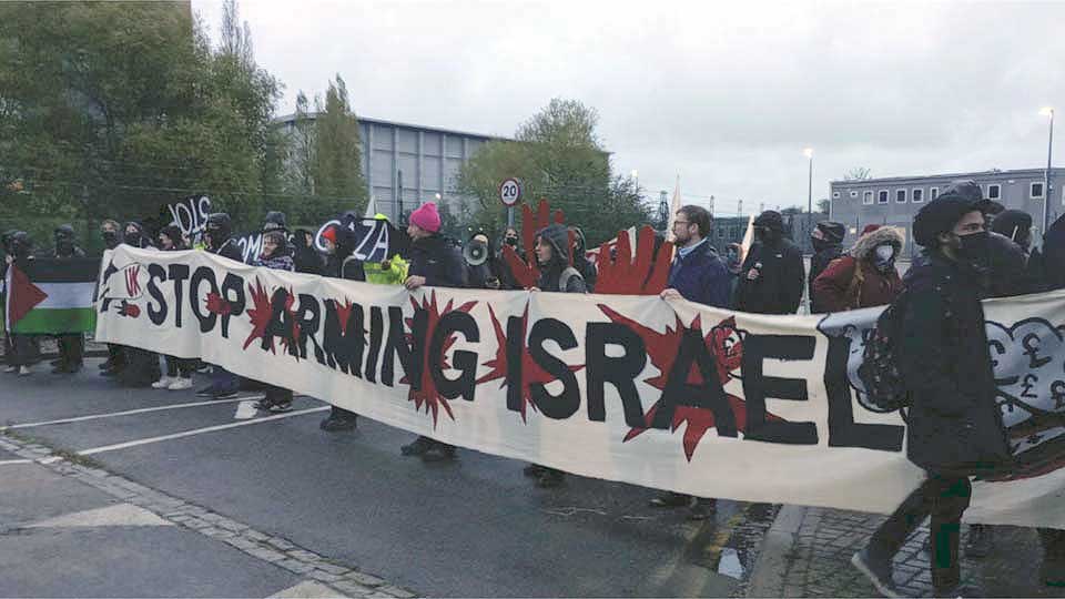 U.K. activists and unions target three weapons factories to block Israeli arms shipments