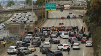Seattle shutdown: Palestinian solidarity action paralyzes freeway for hours