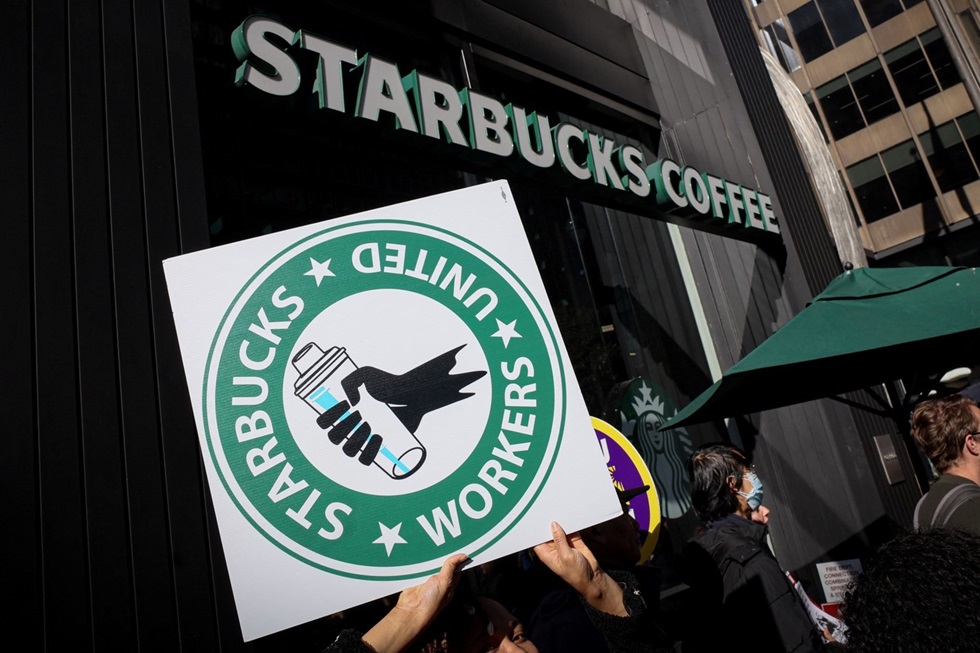 Starbucks workers take unionization fight to corporate board