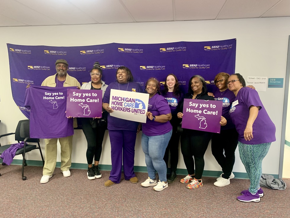Michigan home healthcare workers fight to win their union
