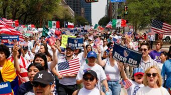 Labor participates in ‘Mega Marcha’ for immigration rights in Dallas