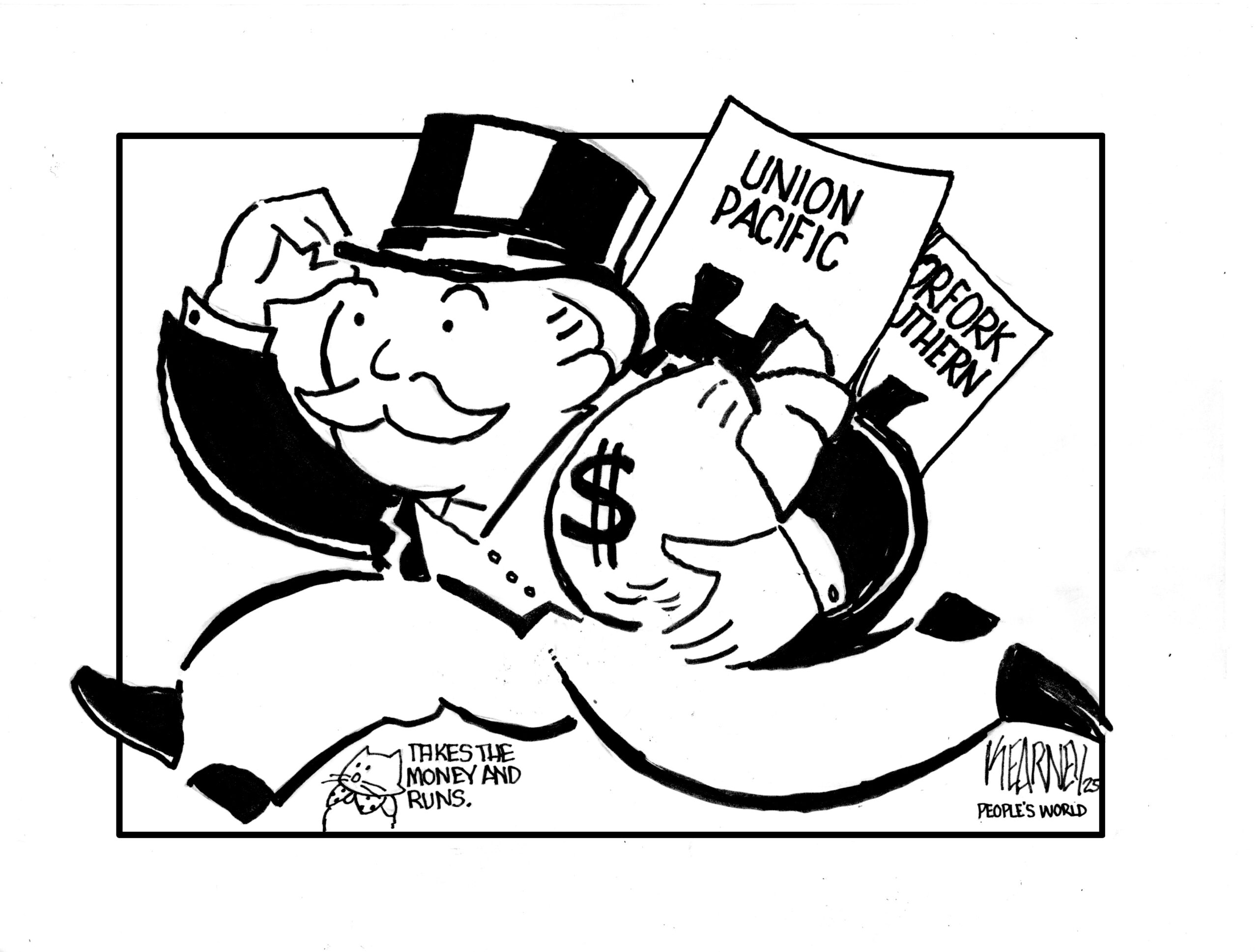 Rail workers pick up steam against Union Pacific-Norfolk Southern monopoly