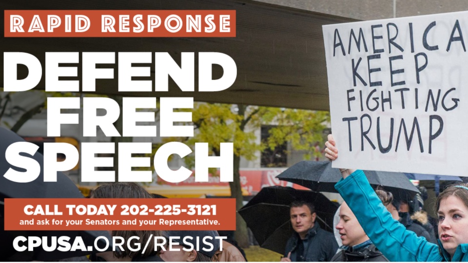 RAPID RESPONSE: Defend free speech!