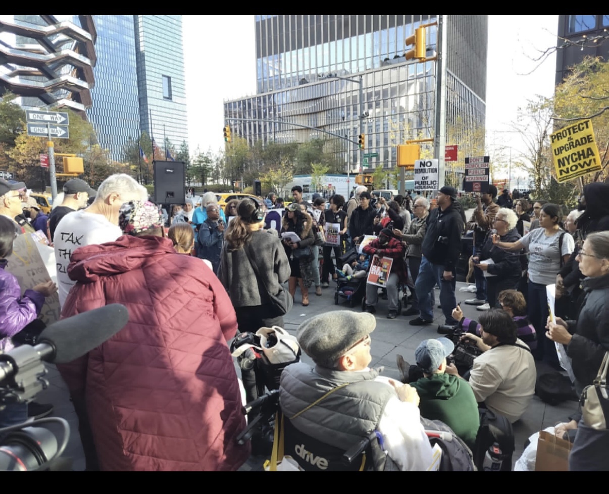 Tenants Rally Developers want to privatize New York City Housing Authority, tenants ...