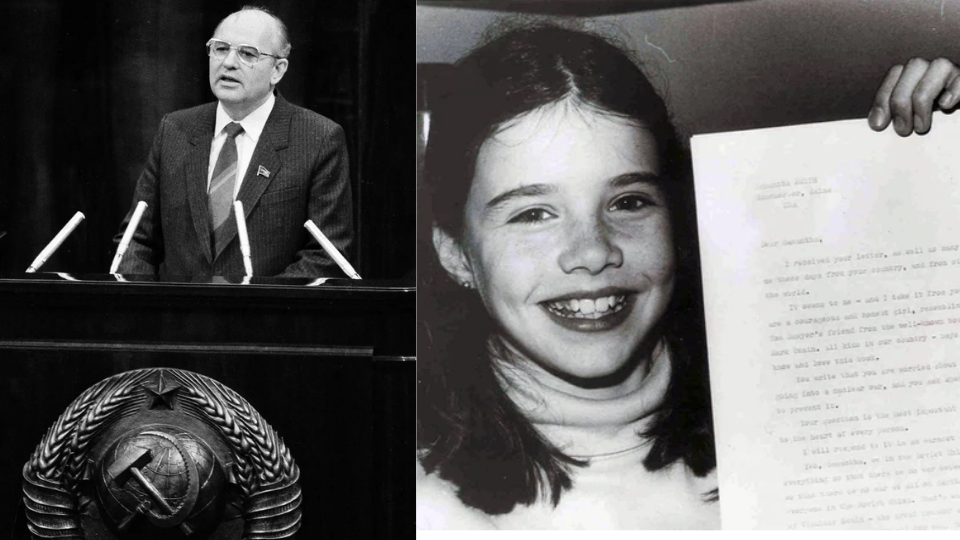 Path towards world peace: Gorbachev comforts a grieving mother