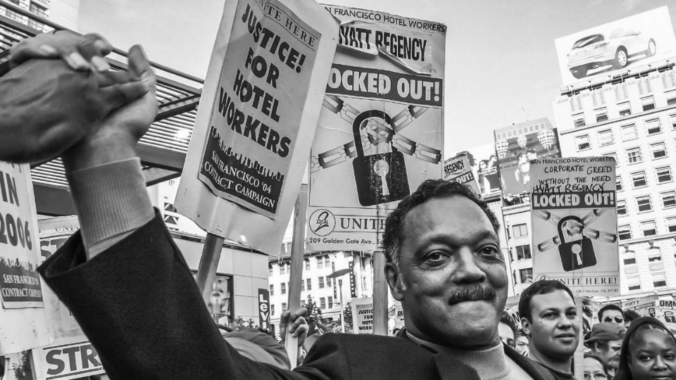 Unions laud Rev. Jesse Jackson’s championship of worker rights