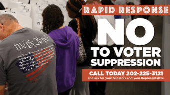 RAPID RESPONSE: No to voter suppression!