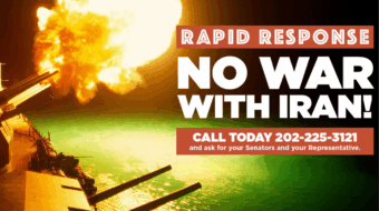 RAPID RESPONSE: No war with Iran!