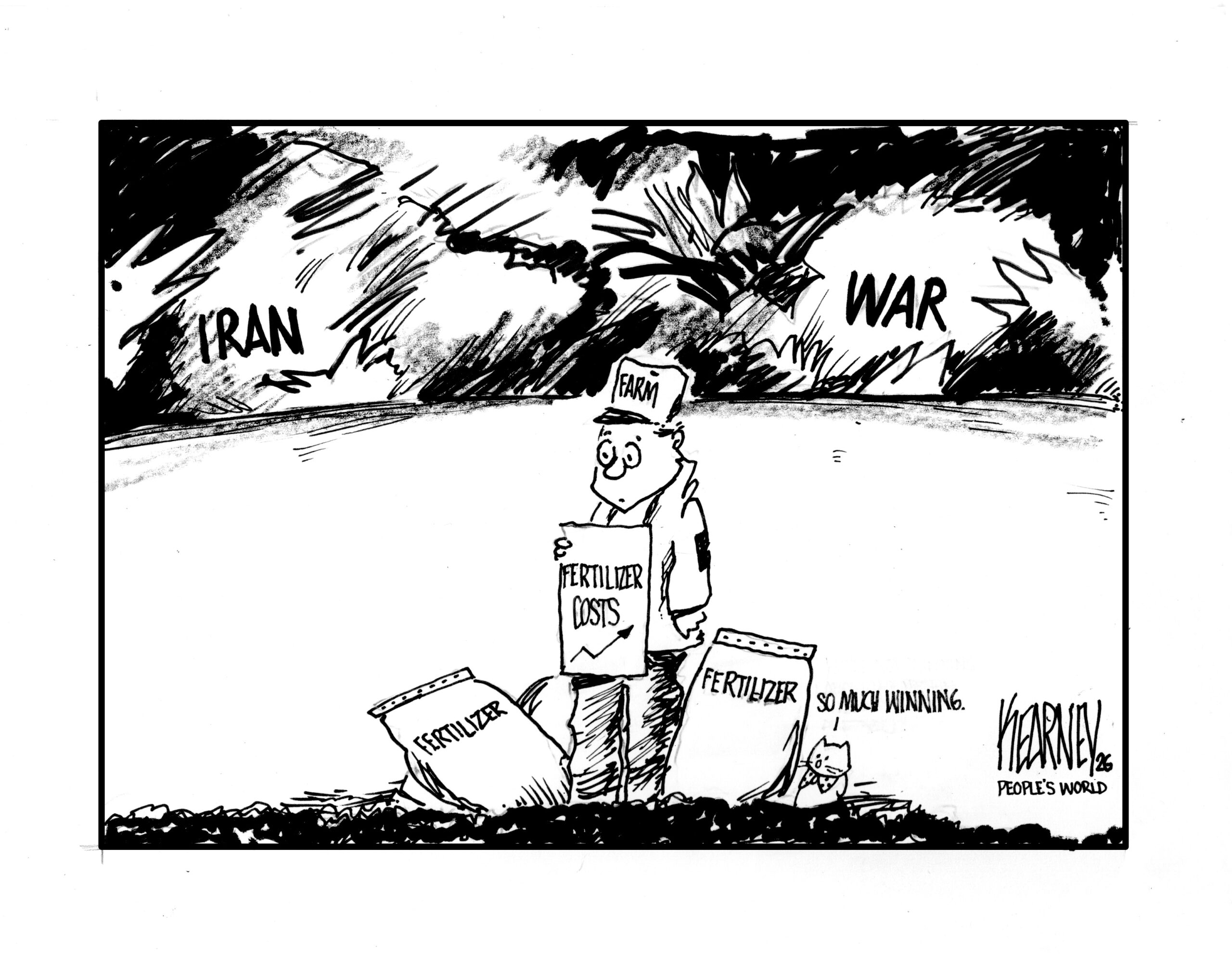 Farmers see fertilizer price surge as Iran War blocks exports