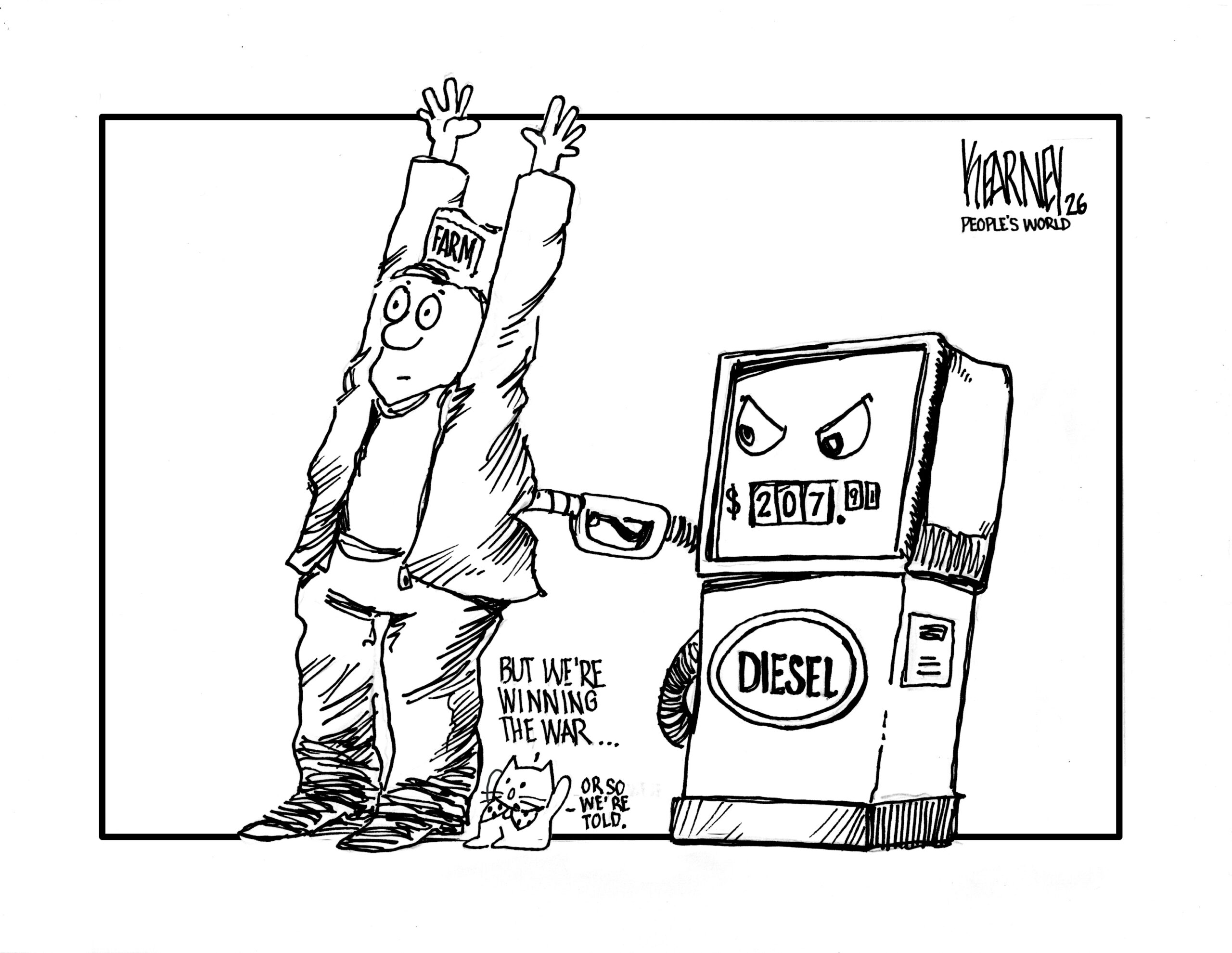 Diesel prices hurting farmers