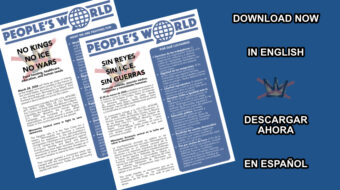 Download now: People’s World flyer for distribution at No Kings protests