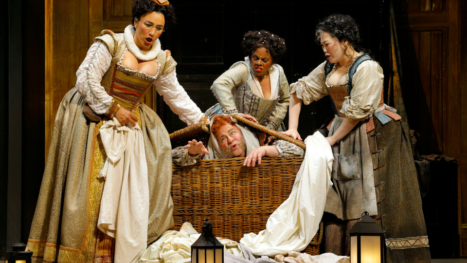 LA Opera’s ‘Falstaff’ is a comedy delight about life and passion