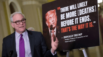 Senate narrowly backs Trump’s war on Iran, 50-49