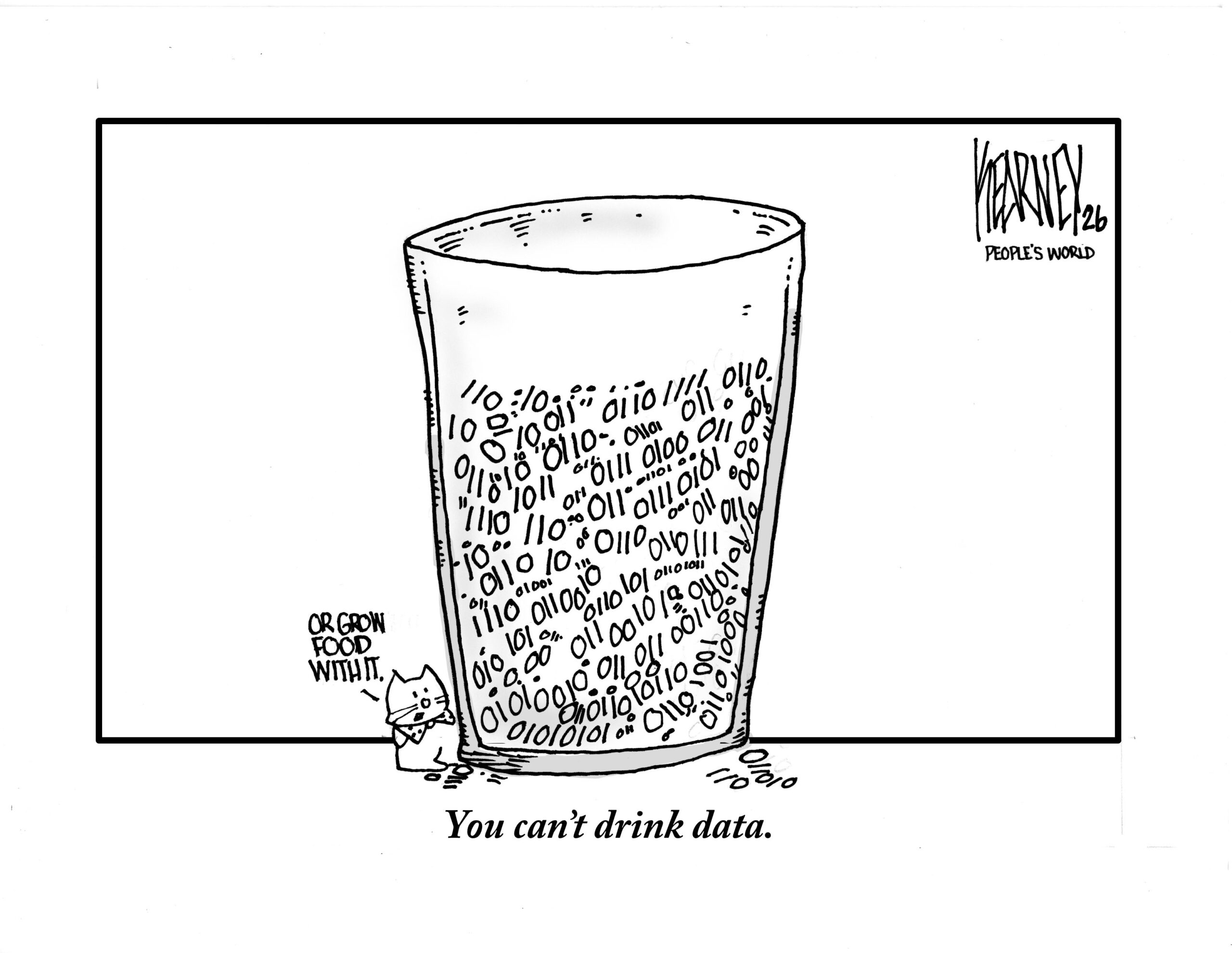 You can’t drink data