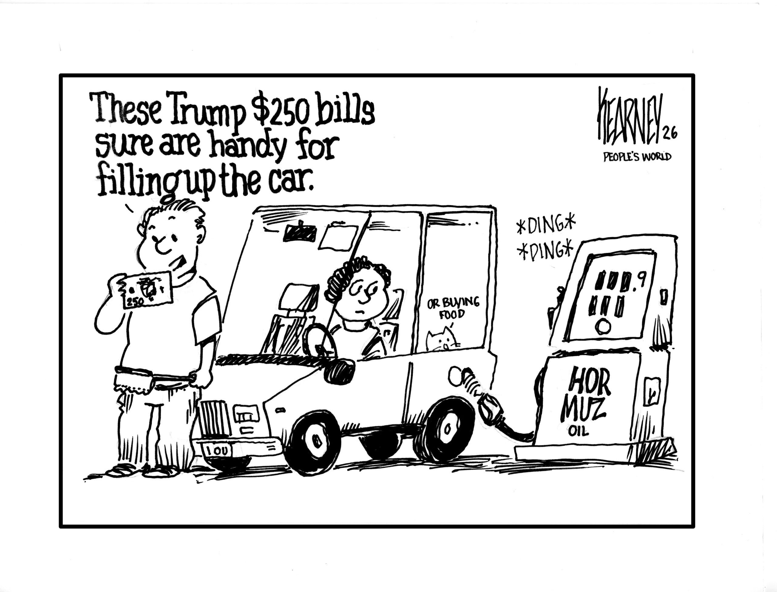 $250 Trump bill is perfect denomination to fill your gas tank