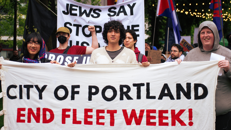 Portland rally demands end to Fleet Week & glorification of war