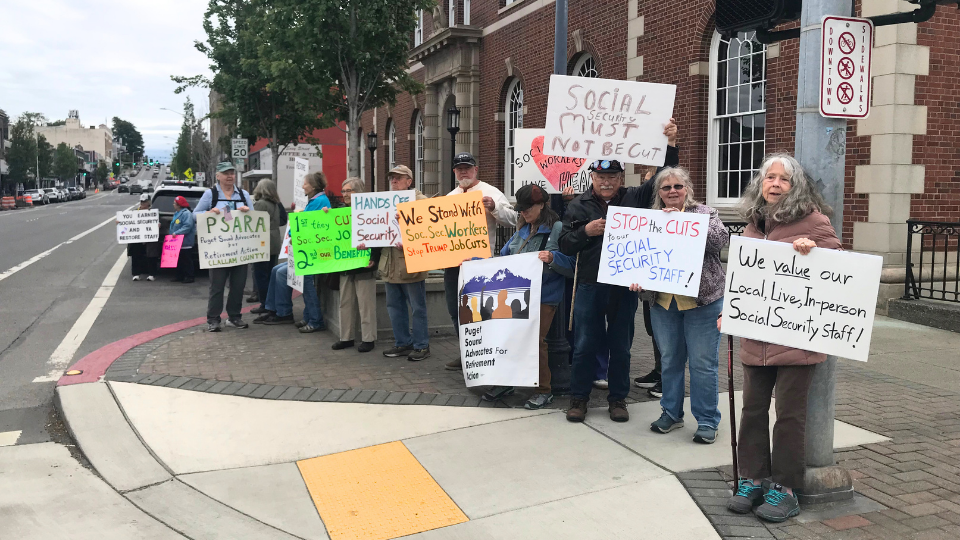 Clallam County seniors: ‘Save social security workers’ jobs!’