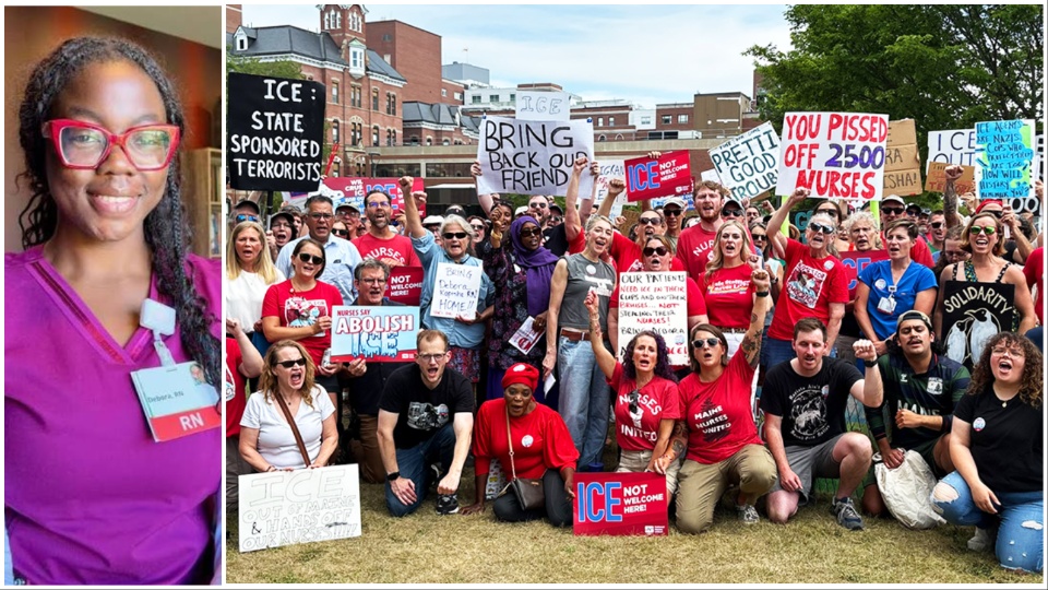 Nurse released from ICE detention after pressure from Maine labor movement