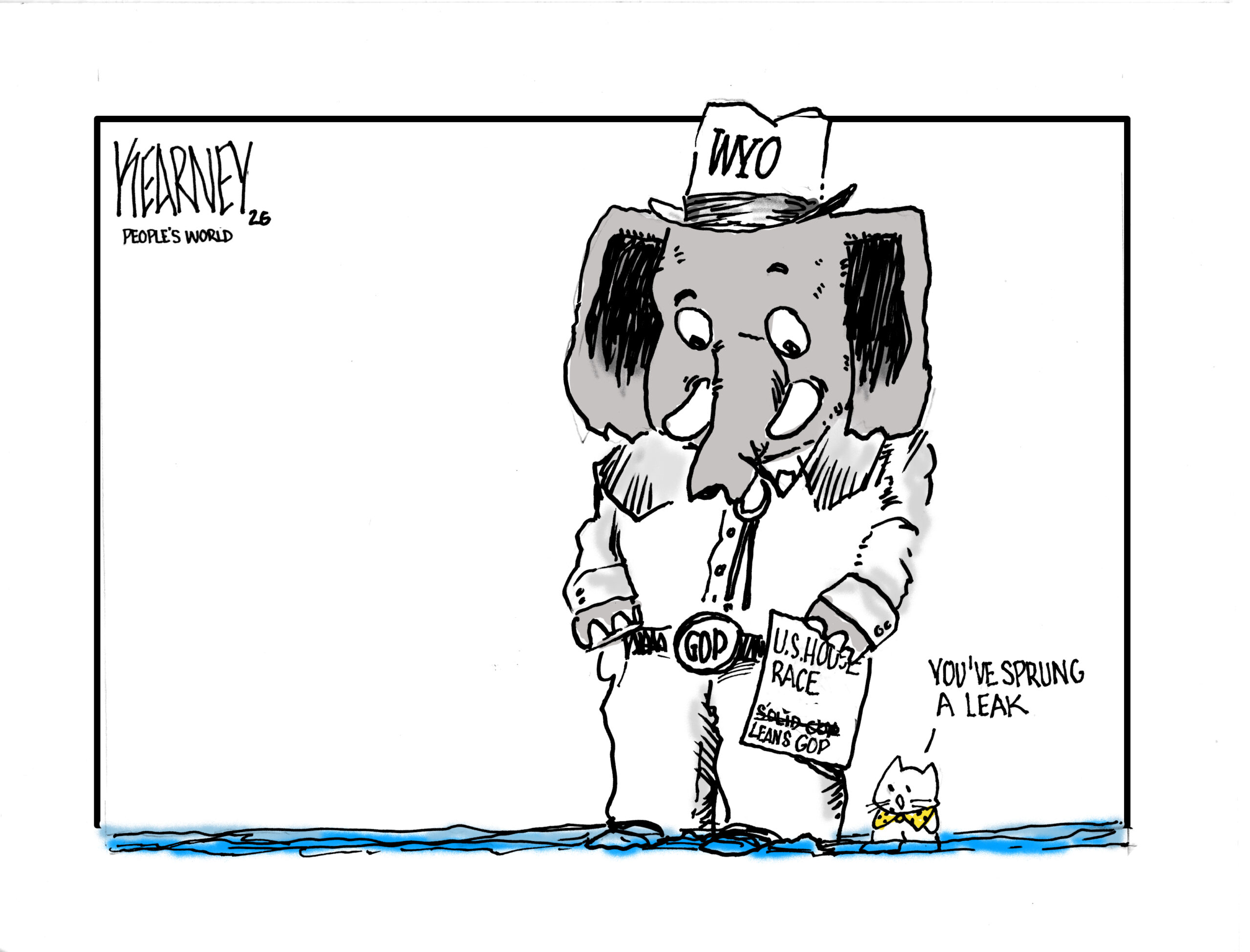 Wyoming, the reddest state, is no longer considered safe for Republicans
