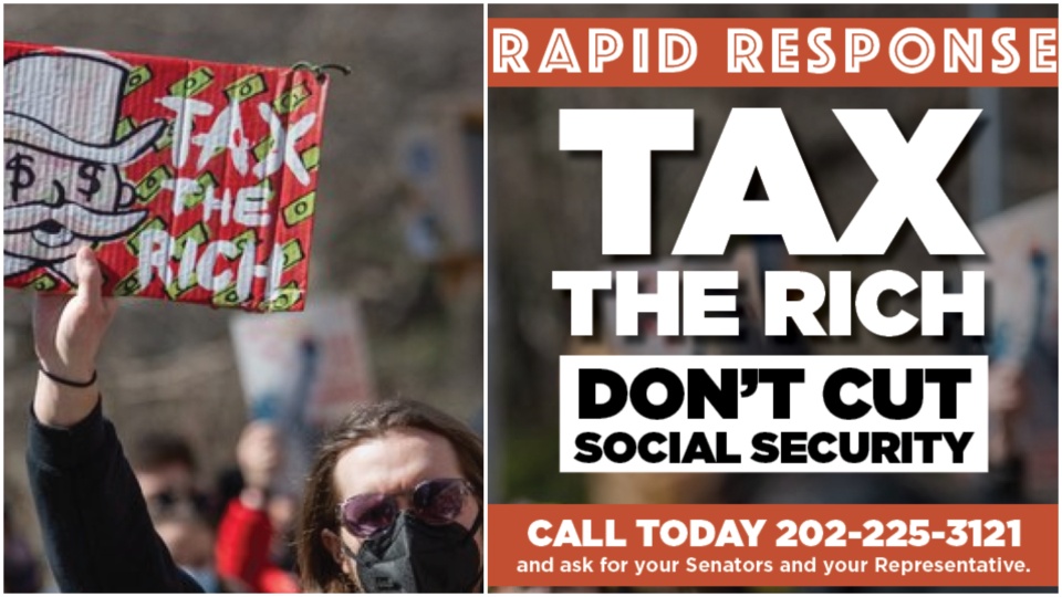 Tell Congress: Tax the rich, don’t cut Social Security