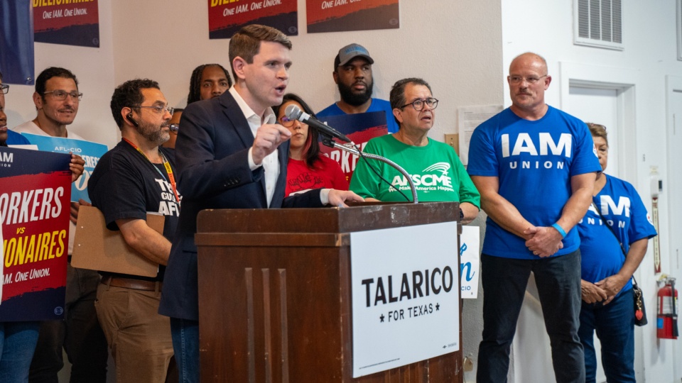 Labor leader Liz Shuler in Houston: Talarico ‘is one of us'